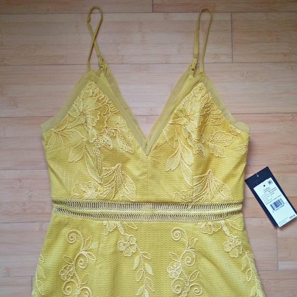 -NWT- Aidan Mattox Tiered Floral Lace Dress 2 - Picture 5 of 16